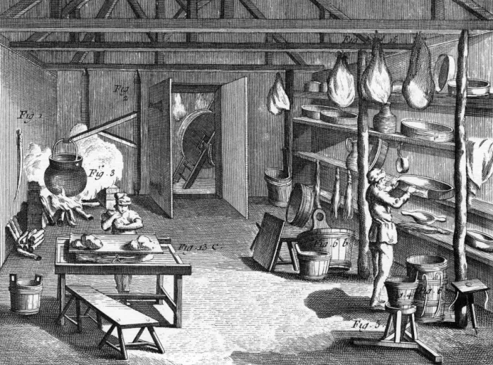 Framed Print : Diderot Cheese Making Framed Print : Diderot Cheese Making