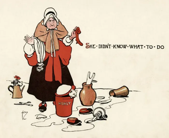 Framed Print : She didn t know what to do Framed Print : She didn t know what to do