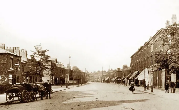 Framed Print : Didsbury Wilmslow Road early 1900s Framed Print : Didsbury Wilmslow Road early 1900s
