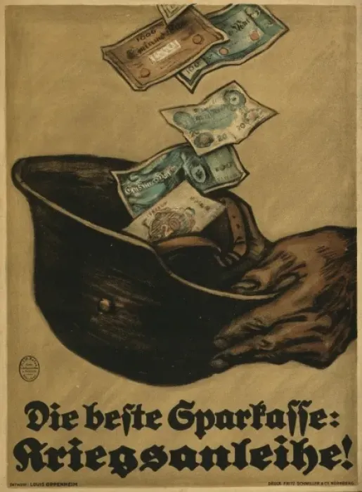 Framed Print : Die beste Sparkasse: Kriegsanleihe Framed Print : Die beste Sparkasse: Kriegsanleihe