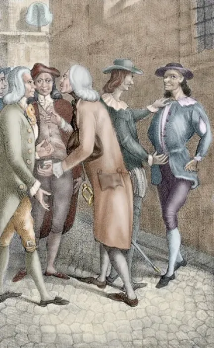 Framed Print : Diego de Torres Villarroel (1693-1770). Scene of his Sue?o Framed Print : Diego de Torres Villarroel (1693-1770). Scene of his Sue?o