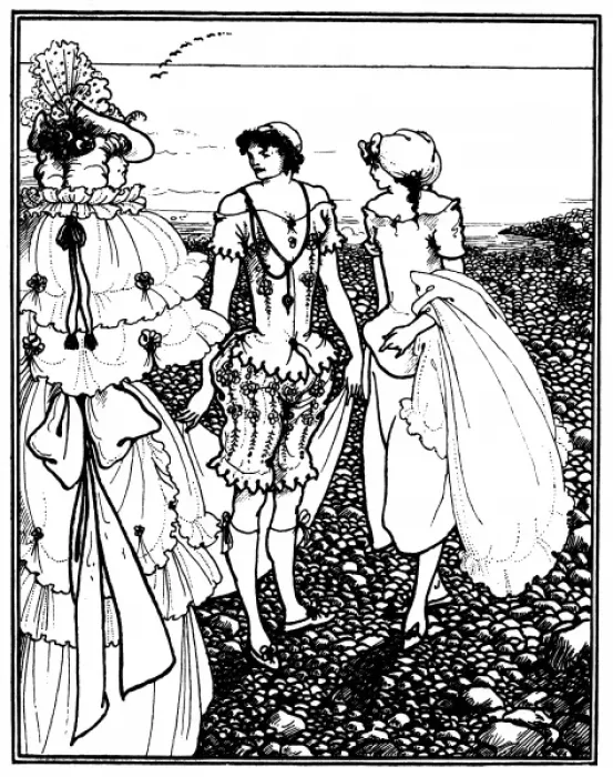 Framed Print : On Dieppe Beach (the Bathers) by Aubrey Beardsley Framed Print : On Dieppe Beach (the Bathers) by Aubrey Beardsley