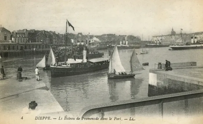 Framed Print : Dieppe, France - Boat ride in the harbour Framed Print : Dieppe, France - Boat ride in the harbour