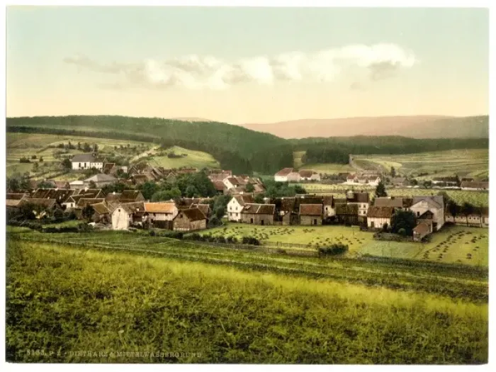 Framed Print : Dietharz and Mittelwassergrund, Thuringia, Germany Framed Print : Dietharz and Mittelwassergrund, Thuringia, Germany