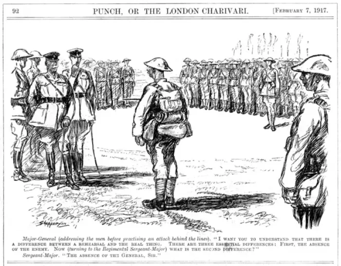 Framed Print : The difference between the rehearsal and the real thing, 1917 Framed Print : The difference between the rehearsal and the real thing, 1917