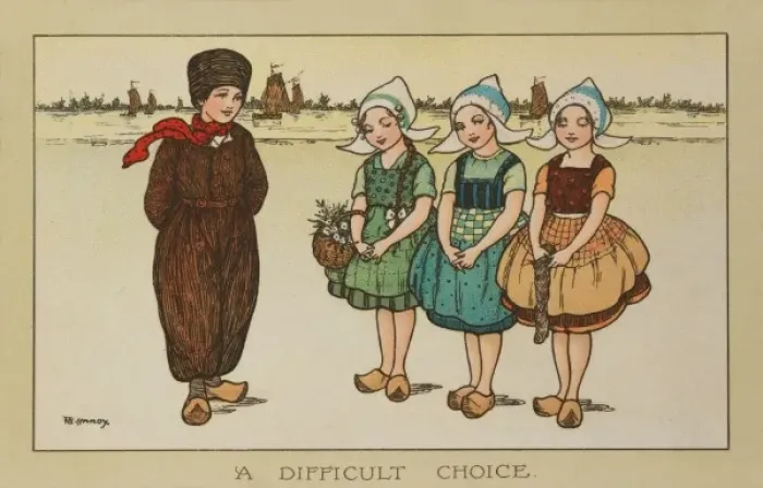 Framed Print : A difficult choice by Florence Hardy Framed Print : A difficult choice by Florence Hardy