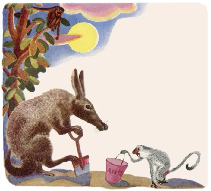 Framed Print : Digging for Ants Date: 1948 Framed Print : Digging for Ants Date: 1948