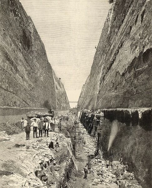 Digging Corinth Canal