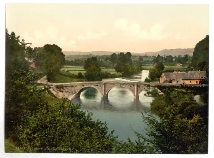Framed Print : Dinham Bridge, Ludlow, England Framed Print : Dinham Bridge, Ludlow, England