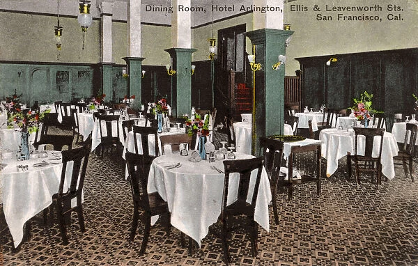 Dining Room, Hotel Arlington, San Francisco, California, USA