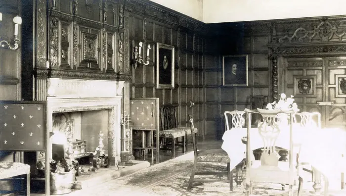 Framed Print : Dining Room, Kilconquhar House, Kilconquhar, Fife, Scotland Date: 1930s Framed Print : Dining Room, Kilconquhar House, Kilconquhar, Fife, Scotland Date: 1930s