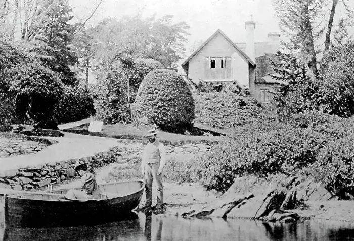 Framed Print : Dinis Cottage, Killarney, Ireland, Victorian period Framed Print : Dinis Cottage, Killarney, Ireland, Victorian period