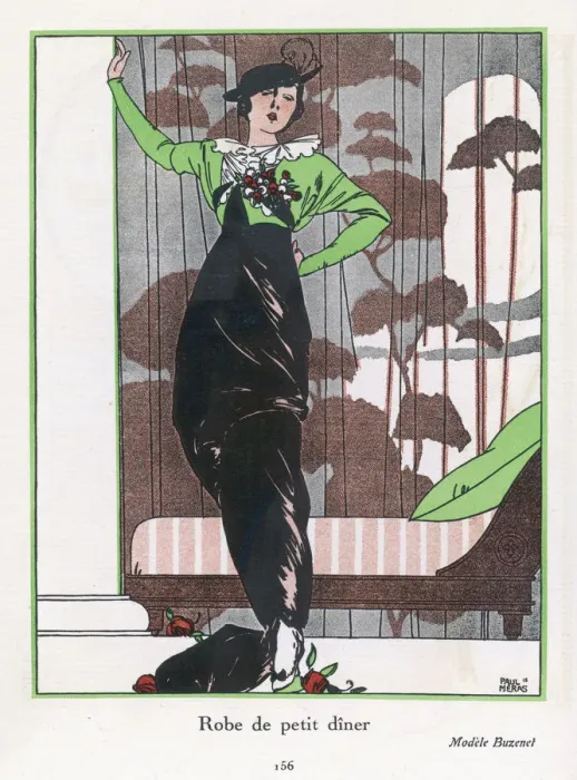 Framed Print : Dinner Dress 1913 Framed Print : Dinner Dress 1913