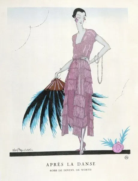 Worth 1921 Pink Dinner Dress Print. Art Prints, Posters & Puzzles from Mary  Evans