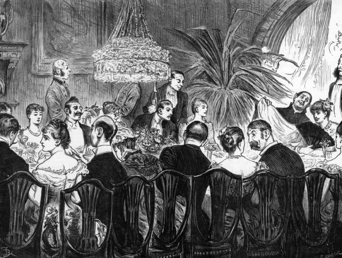 Framed Print : DINNER PARTY / BARNARD Framed Print : DINNER PARTY / BARNARD