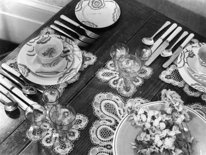 Framed Print : DINNER PARTY SETTING