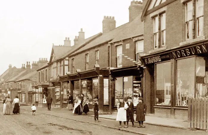 Framed Print : Dinnington Laughton Road early 1900s Framed Print : Dinnington Laughton Road early 1900s