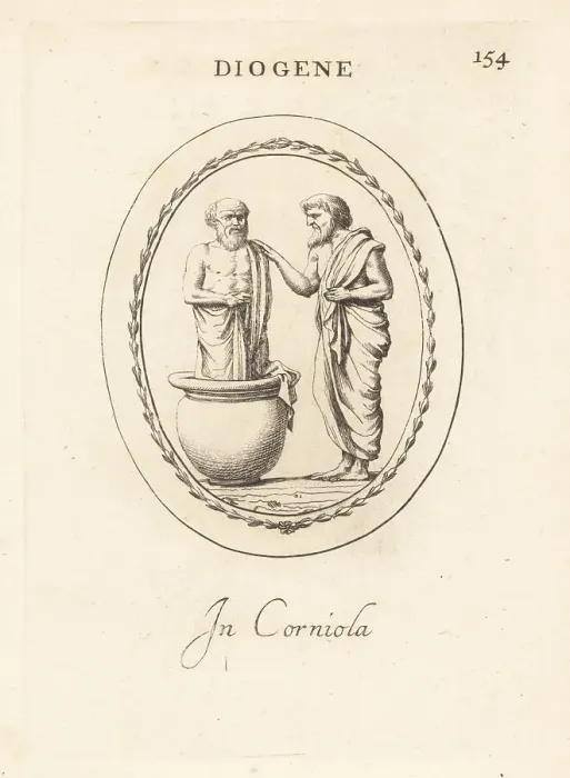 Framed Print : Diogene. In corniola Framed Print : Diogene. In corniola