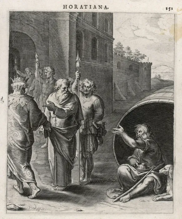 Framed Print : Diogenes & Alexander Framed Print : Diogenes & Alexander