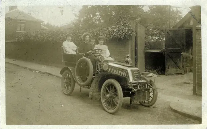 Framed Print : De Dion Vintage Car, England Framed Print : De Dion Vintage Car, England