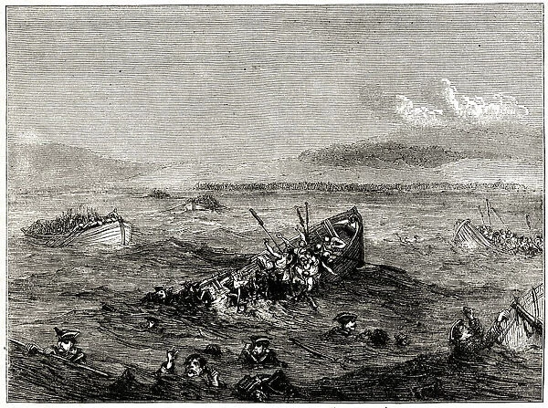 Disaster in the Bay of Saint Cast, Brittany, north-west France, 11 September 1758