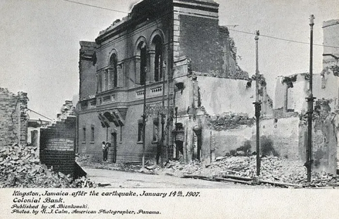 Framed Print : Disastrous Earthquake, Kingston, Jamaica - January 14th 1907 Framed Print : Disastrous Earthquake, Kingston, Jamaica - January 14th 1907