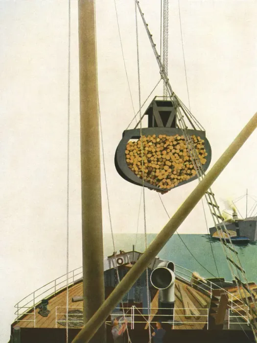 Framed Print : Discharging a cargo Framed Print : Discharging a cargo