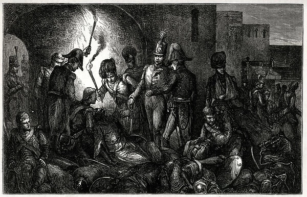 Discovery of the body of Tipu Sultan, Siege of Seringapatam, India, 4 May 1799