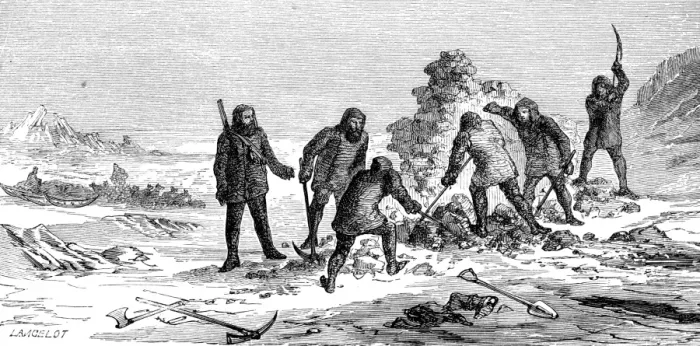 Framed Print : Discovery of relics of the Franklin polar expedition Framed Print : Discovery of relics of the Franklin polar expedition