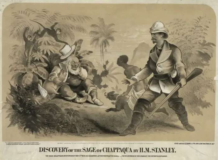 Framed Print : Discovery of the Sage of Chappaqua by H. M. Stanely. The Sage Framed Print : Discovery of the Sage of Chappaqua by H. M. Stanely. The Sage