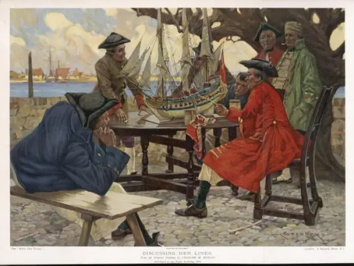 Framed Print : Discussing her Lines Framed Print : Discussing her Lines