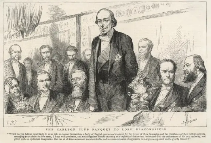 Framed Print : Disraeli / Carlton Club Framed Print : Disraeli / Carlton Club
