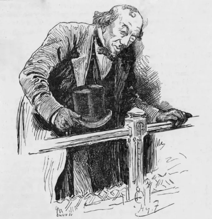 Framed Print : Disraeli / Furniss Framed Print : Disraeli / Furniss