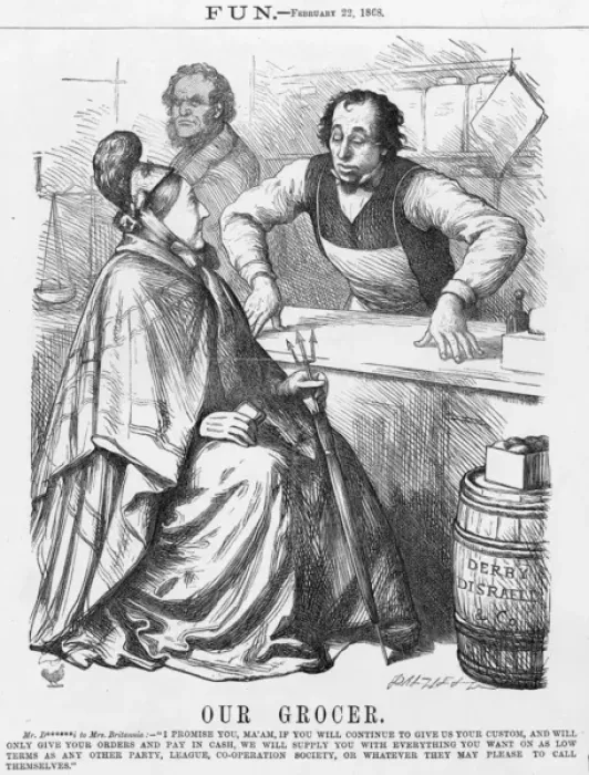 Framed Print : Disraeli / Grocer / Shop Framed Print : Disraeli / Grocer / Shop