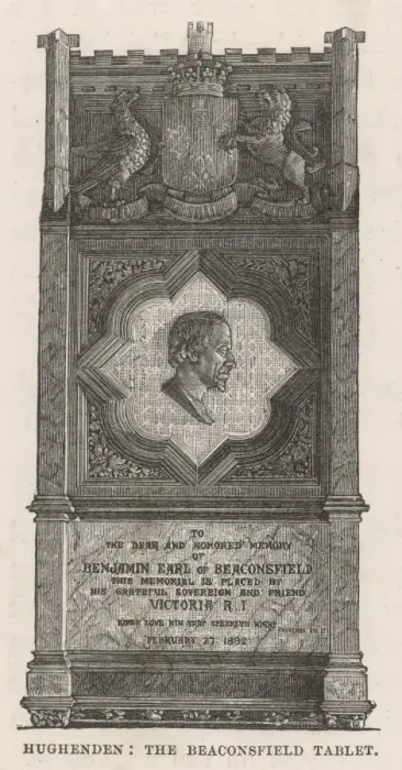 Framed Print : Disraeli / Memorial Tablet Framed Print : Disraeli / Memorial Tablet