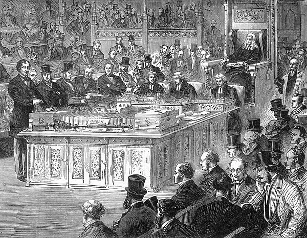 Disraeli as Pm / 1868. Disraeli addresses the Commons for the first time as Prime Minister
