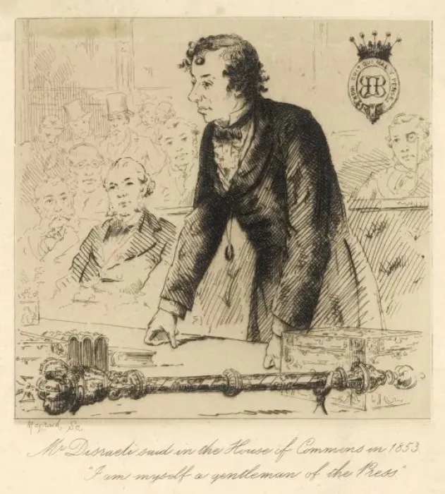 Framed Print : Disraeli / Speech / 1853 Framed Print : Disraeli / Speech / 1853
