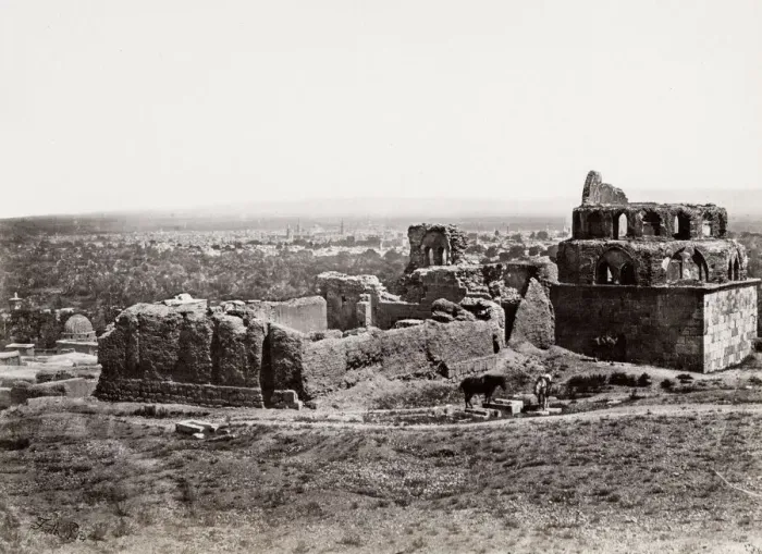 Framed Print : Distant view of Damascus, Syria. Francis Frith 1857 Framed Print : Distant view of Damascus, Syria. Francis Frith 1857