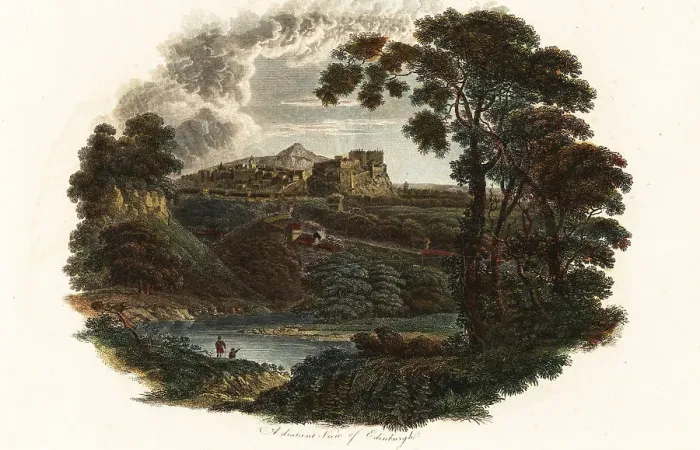 Framed Print : A distant view of Edinburgh, 1804 Framed Print : A distant view of Edinburgh, 1804