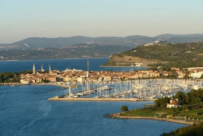 Framed Print : Distant view of Izola, Slovenia Framed Print : Distant view of Izola, Slovenia
