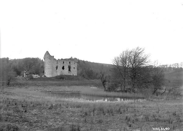 Distant view of Monea castle, Fermanagh