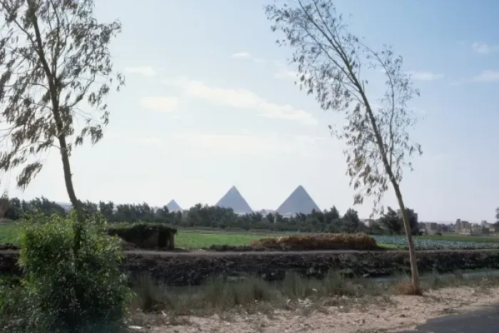 Framed Print : Distant View of Pyramids Framed Print : Distant View of Pyramids