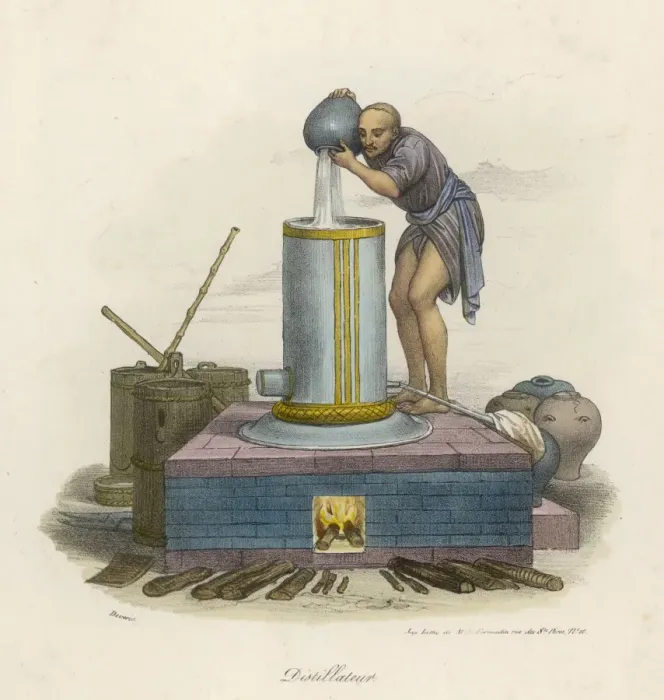 Framed Print : Distilling, China Framed Print : Distilling, China