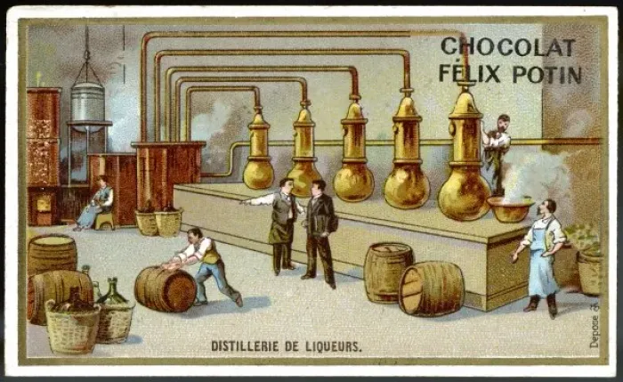 Framed Print : Distilling Liqueurs Framed Print : Distilling Liqueurs