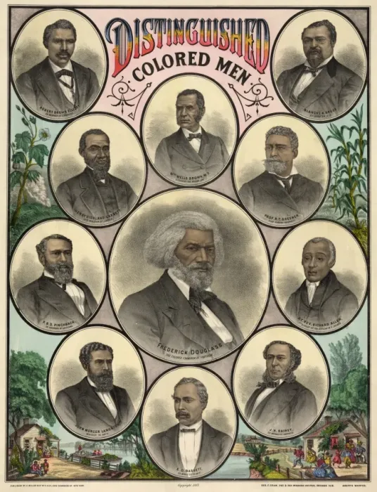 Framed Print : Distinguished colored men Framed Print : Distinguished colored men