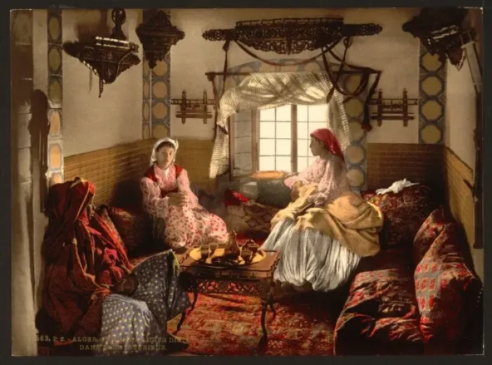 Framed Print : Distinguished Moorish women, Algiers, Algeria Framed Print : Distinguished Moorish women, Algiers, Algeria
