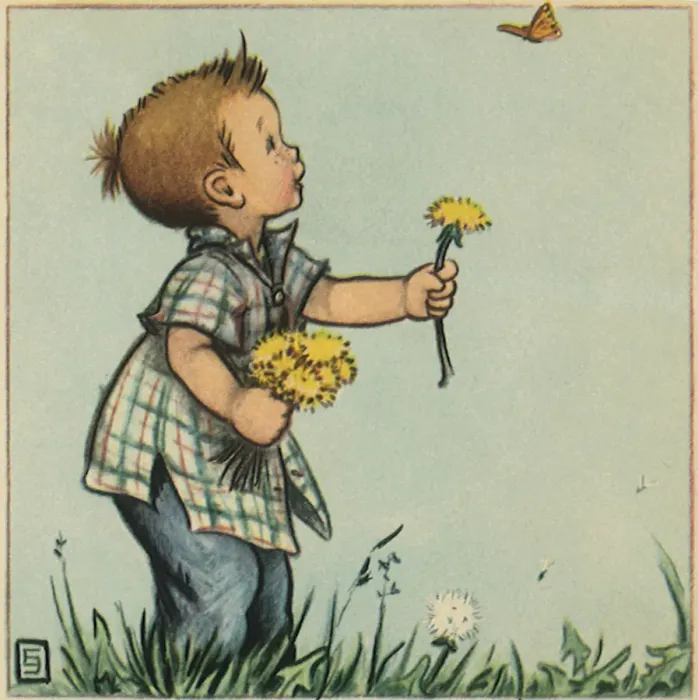 Framed Print : Distracted by Butterfly Date: 1944 Framed Print : Distracted by Butterfly Date: 1944