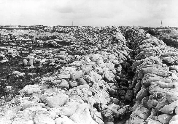Disused British trench 1916