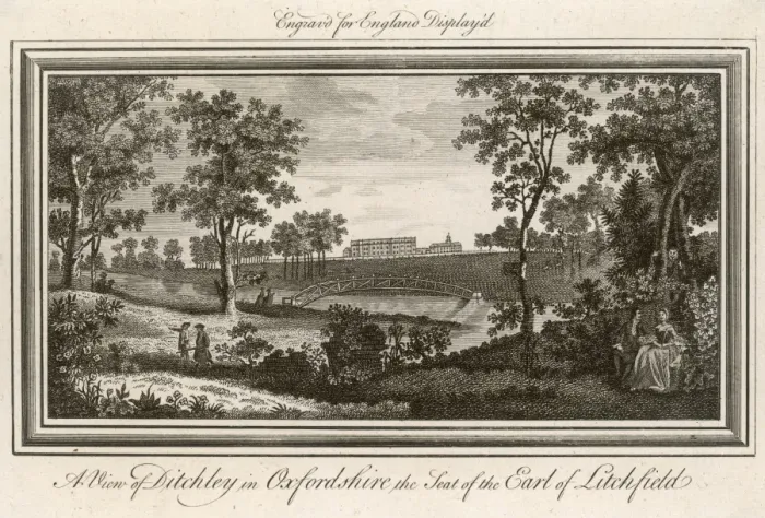 Framed Print : DITCHLEY. Ditchley, Oxfordshire, the seat of the earl of Litchfield Framed Print : DITCHLEY. Ditchley, Oxfordshire, the seat of the earl of Litchfield