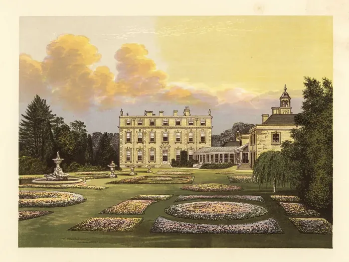 Framed Print : Ditchley House and gardens, Oxfordshire, England